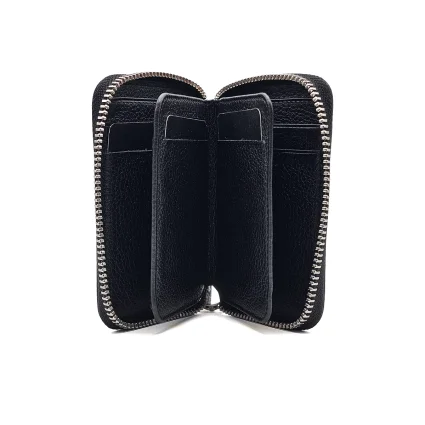 Fermuarlı Hakiki Deri Mini Cüzdan Siyah M1 796 - Serhendi Logolu Ürünler (1)