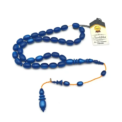 Galalit 33'lük Arpa Kesim Tesbih Mavi