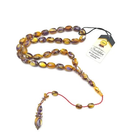 Galalit 33'lük Arpa Kesim Tesbih Renkli