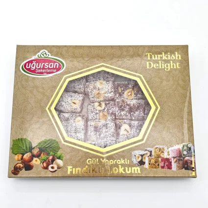 Gül Yapraklı Fındıklı Lokum 250 GR