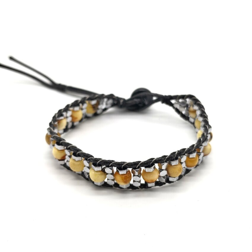 Hematit Taşı Kehribar Damla Bileklik KHD2 - 2