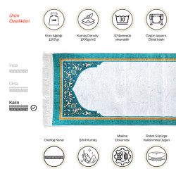 Şönil Seccade Kalın 1200 Gr 61x123 cm Huzur M10 - Logosuz Ürünler