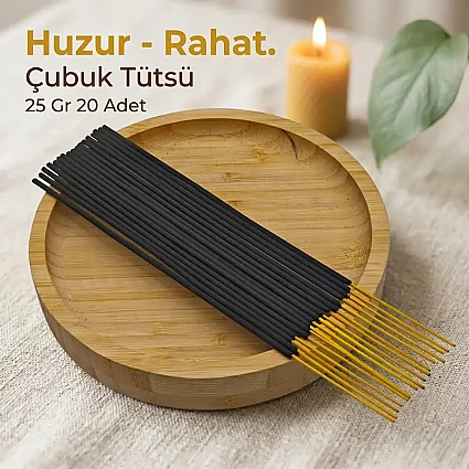 Huzur - Rahat. - Çubuk Tütsü 25 Gr 20 Adet 