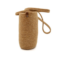 Hasır Kadın Kol ve Omuz Çantası İnci Kahverengi M2 - 3