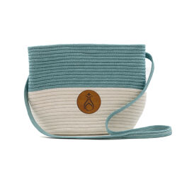 Hasır Kadın Omuz Çantası İnci Turkuaz M1 - Serhendi Logolu Ürünler (1)