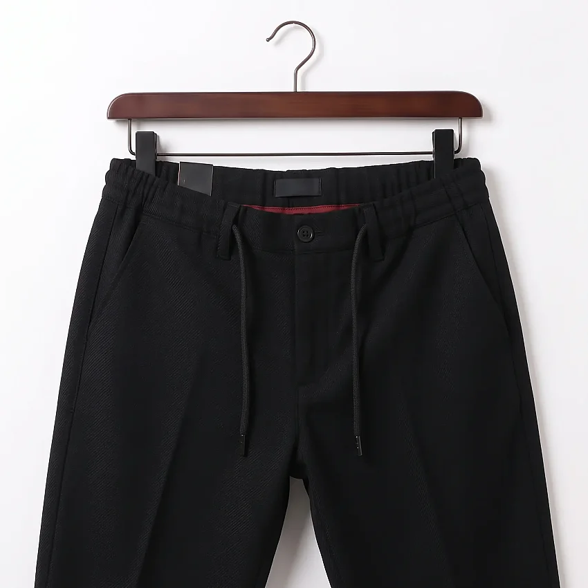 Jogger Pamuklu Pantolon Lastikli İpli Cepli Fitilli Siyah - 3
