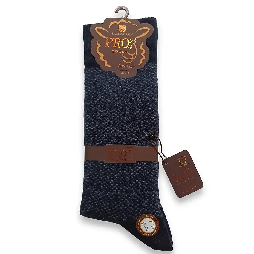 Kardovid Lambswool Dikişsiz Havlu Çorap 13647 Lacivert - 1