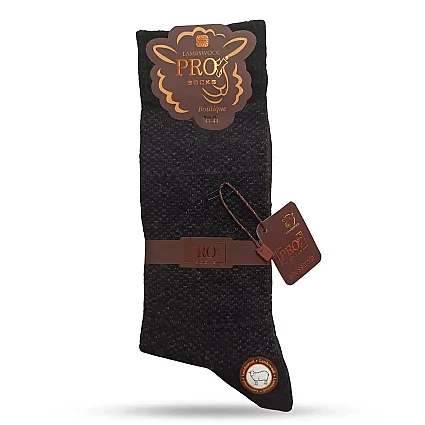 Kardovid Lambswool Dikişsiz Havlu Çorap 13647 Siyah