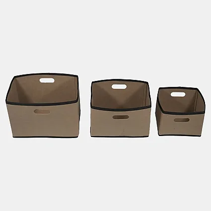 Keçe Çok Amaçlı Raf Düzenleyici 3'lü Set Mini Midi Maxi Bej - 5