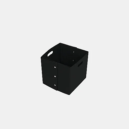 Keçe Zımbalı Raf Düzenleyici 30x30x30 Siyah - 3