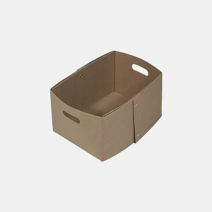 Keçe Zımbalı Raf Düzenleyici 36x25x20 Bej - 5