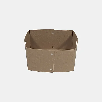 Keçe Zımbalı Raf Düzenleyici 36x25x20 Bej - 4