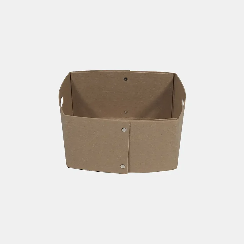Keçe Zımbalı Raf Düzenleyici 36x25x20 Bej - 4