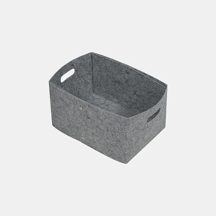 Keçe Zımbalı Raf Düzenleyici 36x25x20 Gri - 3