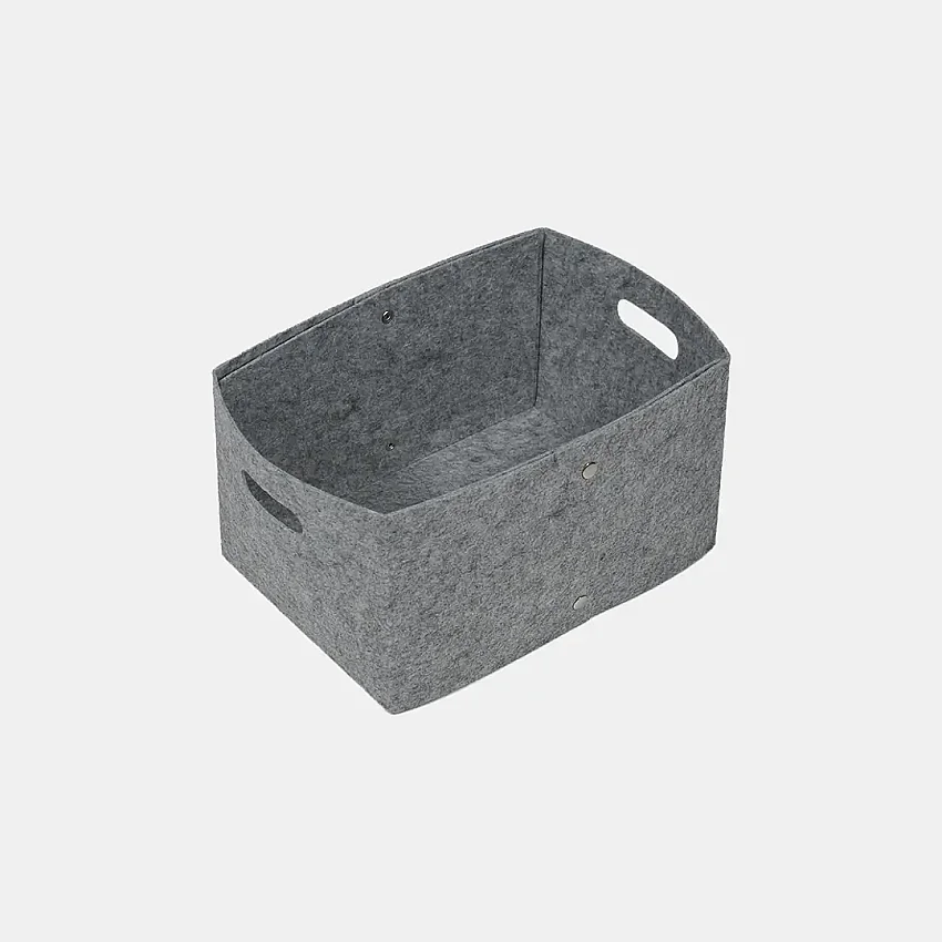 Keçe Zımbalı Raf Düzenleyici 36x25x20 Gri - 5