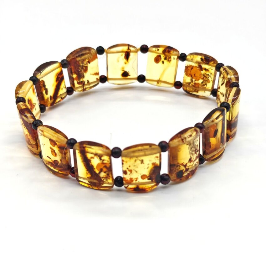 Kehribar Bileklik Özel Kesim Boncuklu KRB8 - 4