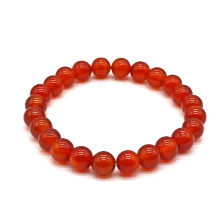 Kırmızı Akik Doğal Taş Bileklik – 8 mm K8 (1)