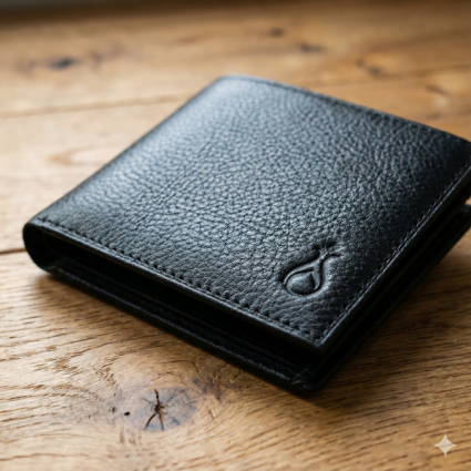 Klasik Hakiki Deri Cüzdan Siyah M2 3033 - Serhendi Logolu Ürünler