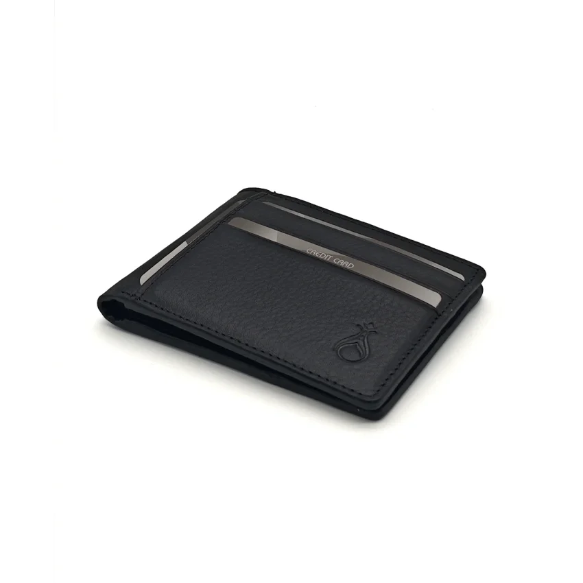 Klasik Hakiki Deri Cüzdan Siyah M3 7001 - 3