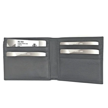 Klasik Hakiki Deri Cüzdan Siyah M3 7001 - 4