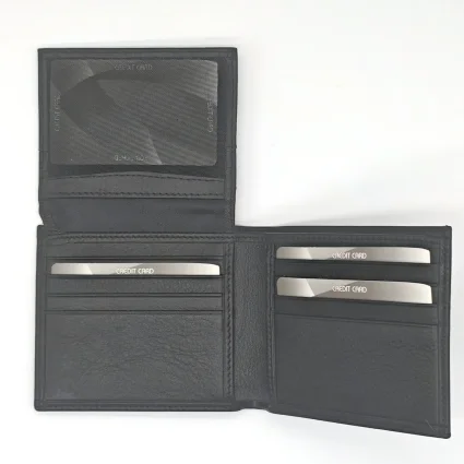 Klasik Hakiki Deri Cüzdan Siyah M3 7001 - 3