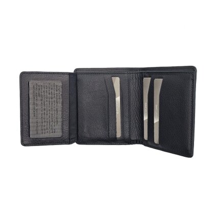 Klasik Hakiki Deri Cüzdan Siyah M4 4035 - Serhendi Logolu Ürünler (1)