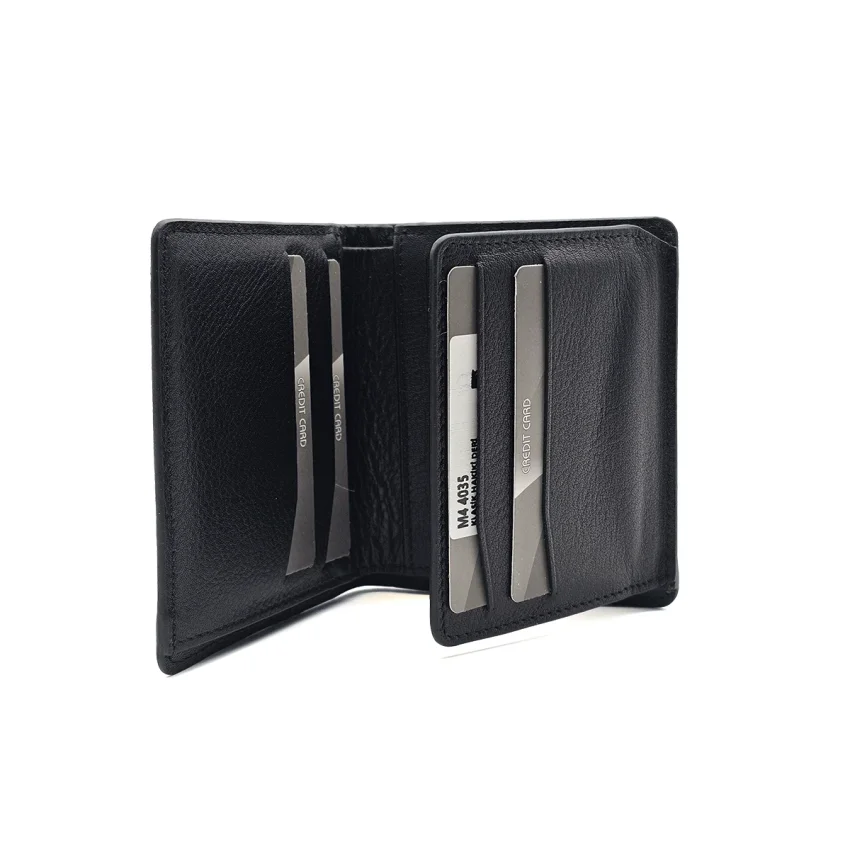 Klasik Hakiki Deri Cüzdan Siyah M4 4035 - 3