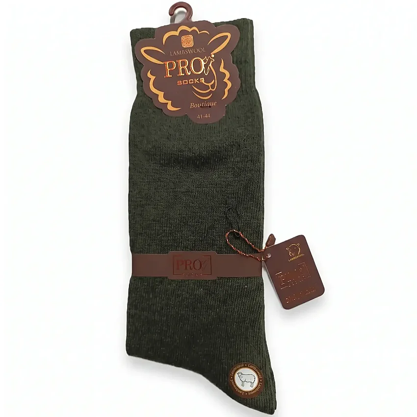 Lambswool Dikişsiz Havlu Çorap 13603 Yeşil - 1