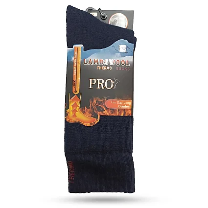Lambswool Thermo Dikişsiz Havlu Çorap 13901 Lacivert 