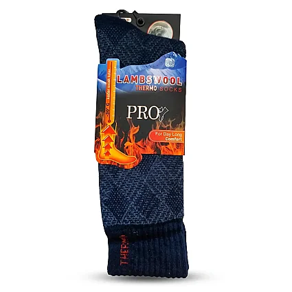 Lambswool Thermo Dikişsiz Havlu Çorap 13905 Lacivert 