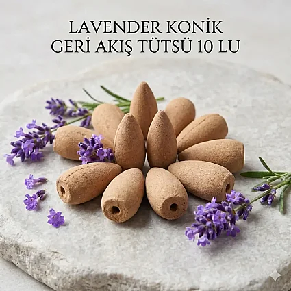 Lavender Konik Geri Akış Tütsü 10 Lu