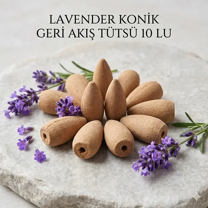 Lavender Konik Geri Akış Tütsü 10 Lu - 1