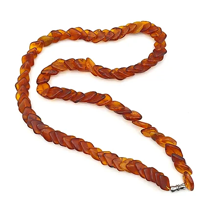 Litvanya Kehribar Özel Kesim Kolye LK21 - 3