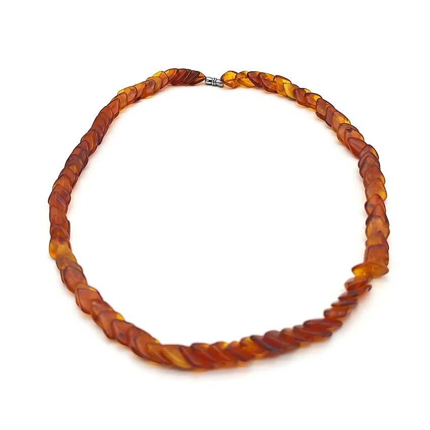 Litvanya Kehribar Özel Kesim Kolye LK22 - 2