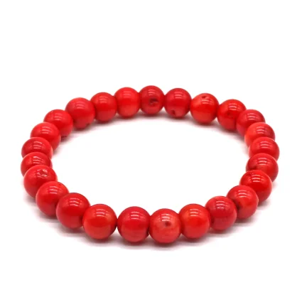 Mercan Taşı Doğal Taş Bileklik – 8 mm K3 (1)