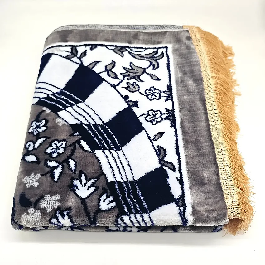 Mescidi Nebevi Ravza Motifli Seccade 70x115 850 Gr Gri M1 - 2