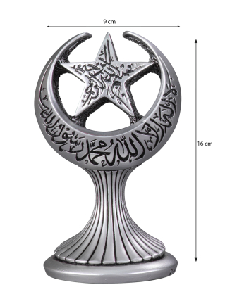 Nakkaş Ay Yıldız Boytu (Orta Boy | Gümüş) - 3