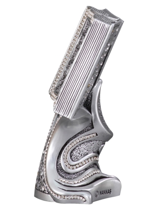 Nakkaş Kitap Boytu (Küçük Boy | Gümüş | Ayet-el Kürsi ve Nazar) - 2