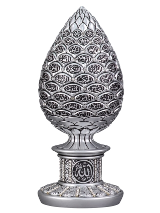 Nakkaş Kozalak Boytu (Büyük Boy | Gümüş | Esma-ül Hüsna) - NK