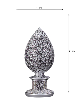 Nakkaş Kozalak Boytu (Küçük Boy | Gümüş | Esma-ül Hüsna) - 3