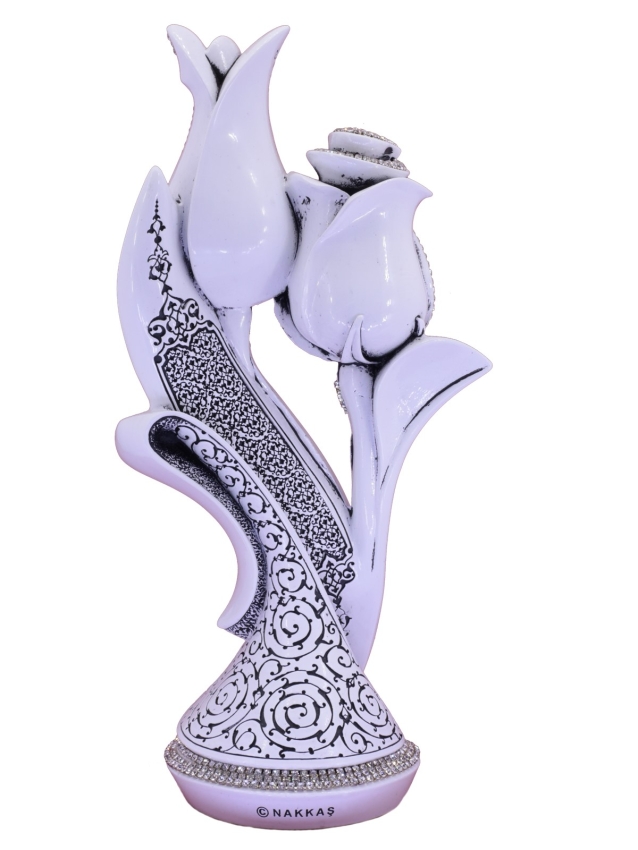 Nakkaş Lale Gül Boytu (Büyük Boy | Beyaz) - 3