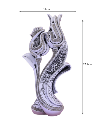 Nakkaş Lale Gül Boytu (Büyük Boy | Beyaz) - 5