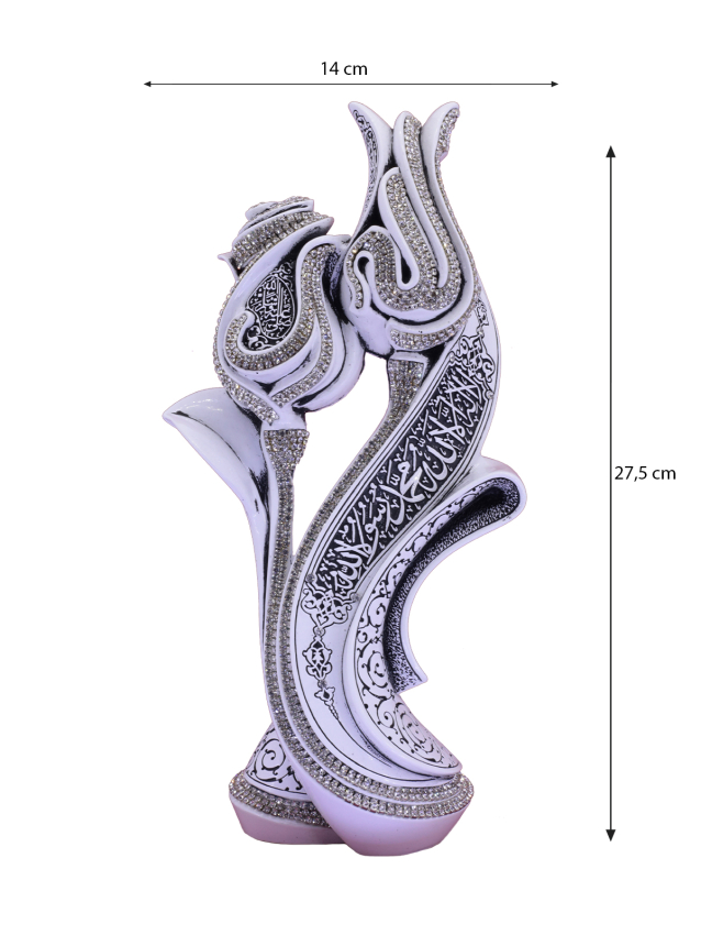 Nakkaş Lale Gül Boytu (Büyük Boy | Beyaz) - 5