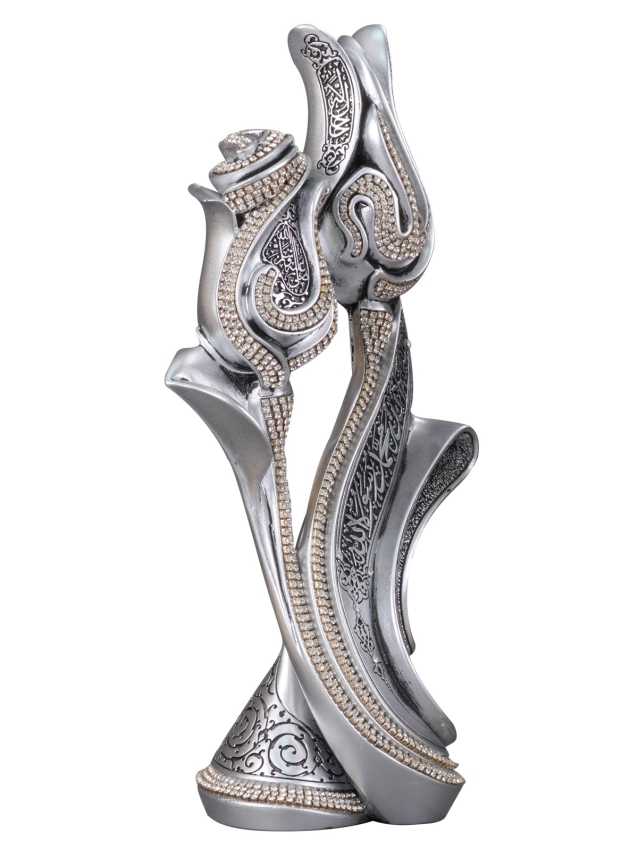 Nakkaş Lale Gül Boytu (Büyük Boy | Gümüş) - 4