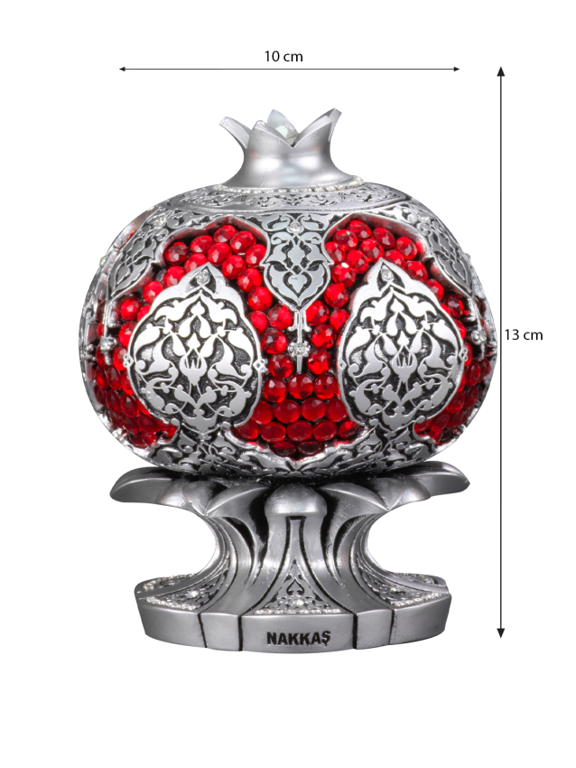 Nakkaş Nar Boytu (Orta Boy | Gümüş | Desenli) - 2