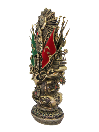 Nakkaş Osmanlı Boytu (Battal Boy | Antik Sarı / Yeşil Taşlı) - 3