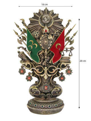 Nakkaş Osmanlı Boytu (Büyük Boy | Antik Sarı / Yeşil Taşlı) - 4