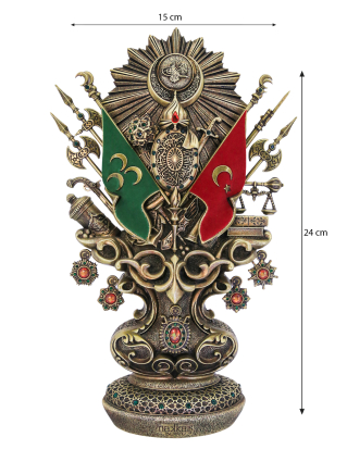 Nakkaş Osmanlı Boytu (Orta Boy | Antik Sarı / Yeşil Taşlı) - 4