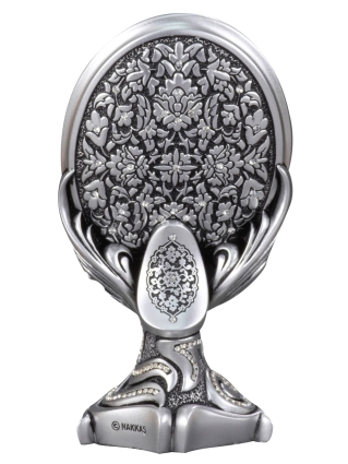 Nakkaş Oval Boytu (Orta Boy | Gümüş | Ayet-el Kürsi) - 3