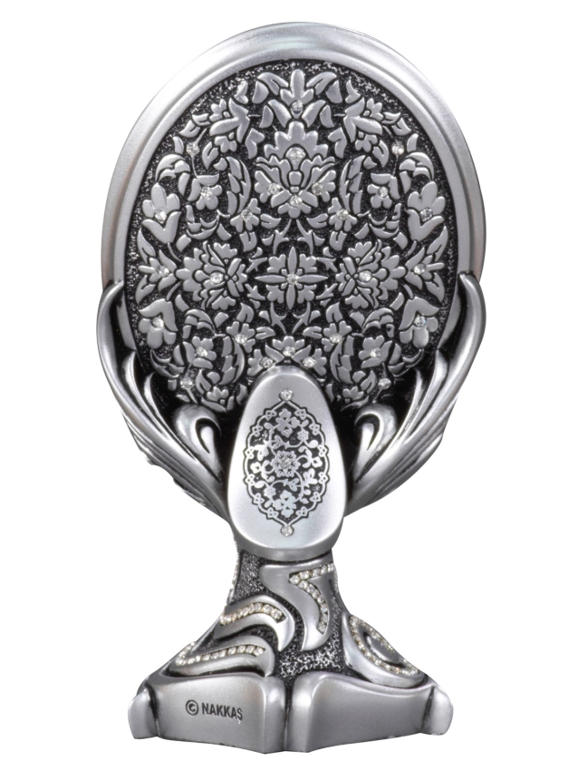 Nakkaş Oval Boytu (Orta Boy | Gümüş | Ayet-el Kürsi) - 3